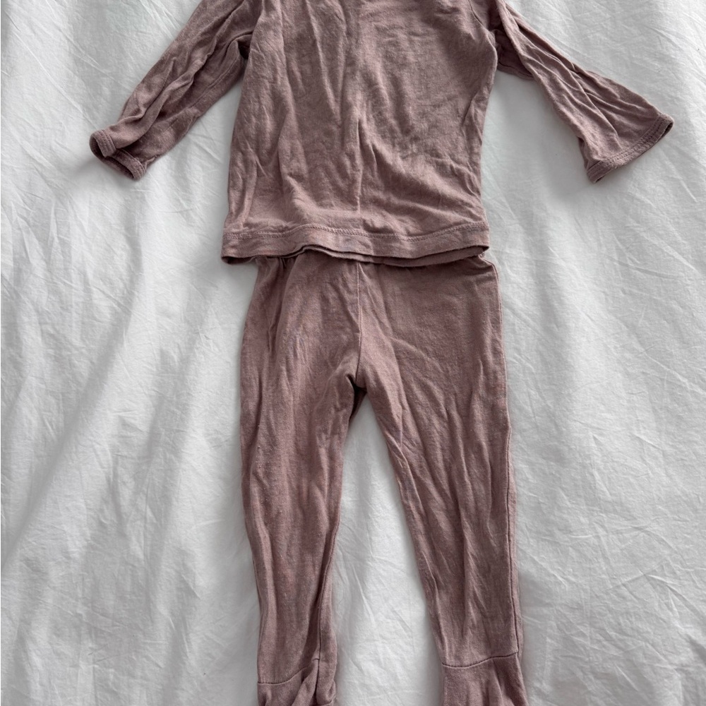 Solly Baby Kids Pajama Set in Mauve